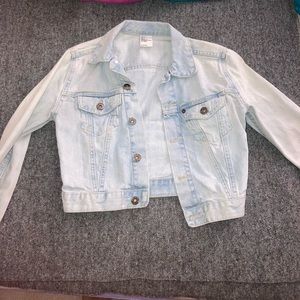 H&M cropped jean jacket